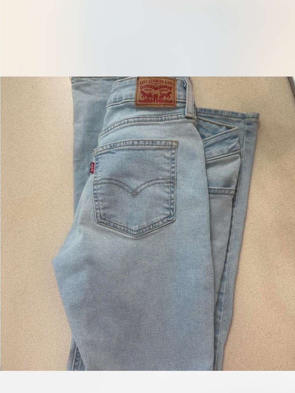 Levi's Light Wash superlow boot Jeans